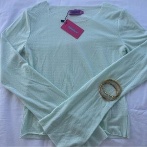 Edikted Green Fitted Ribbed Long Sleeve Blouse